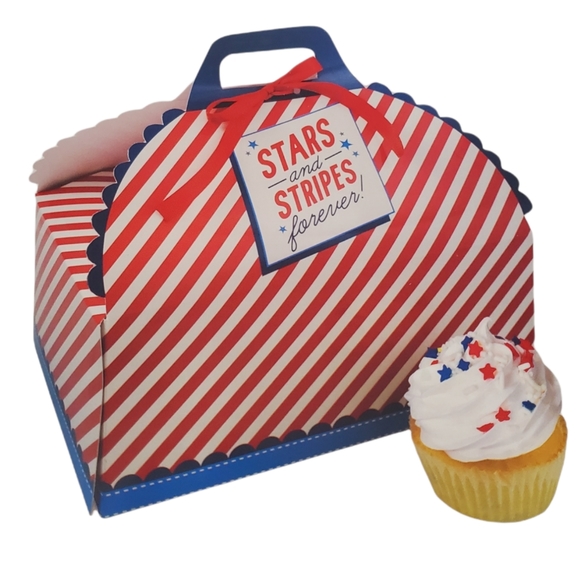 ♥️ 4 for $25 ♥️ #I New Patriotic American 4th of July Veterans Day Treat Holder - Picture 1 of 3